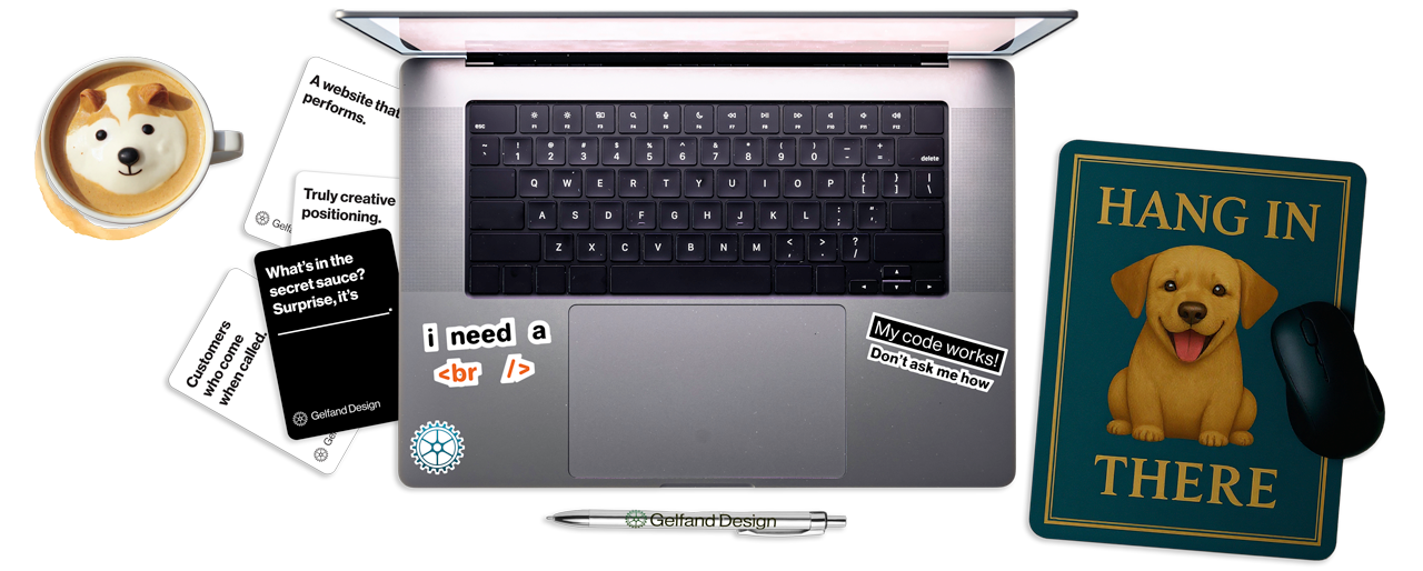 The work desk of a creative free thinker